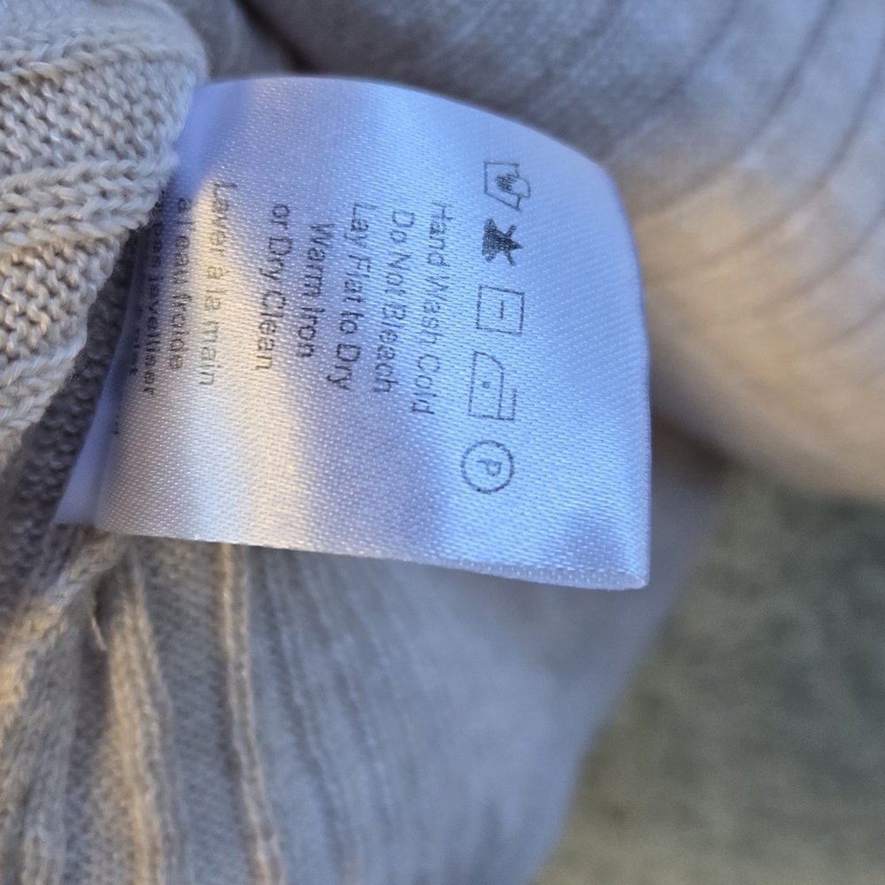 Heartloom Oatmeal Ribbed Button Down Cardigan - Picture 6 of 7